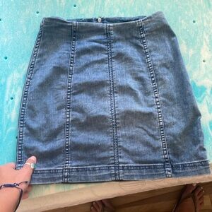 Free people denim skirt